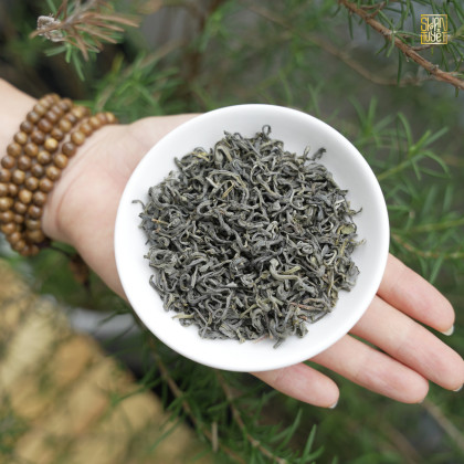 Hàng dùng thử: Lục trà Shan tuyết cổ thụ Thác thuý (1 búp 2 lá)